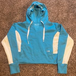 Women’s UA Rival Fleece Embroidered Hoodie Equator Blue/White